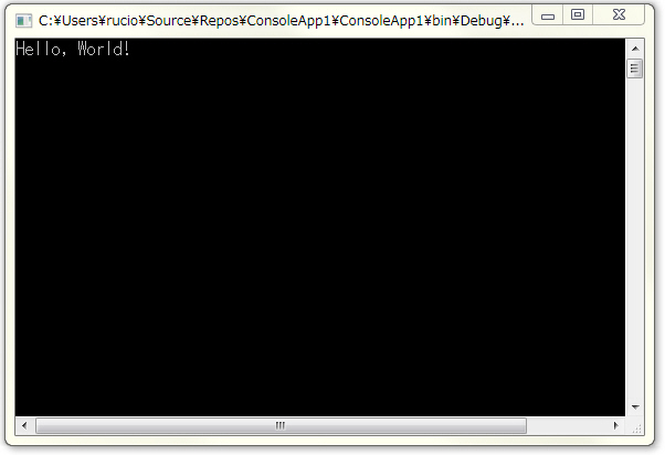 コンソールアプリケーション