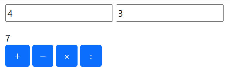 ASP.NET Core Razor Pages ４つのボタンのサンプル