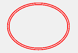 二重線の円