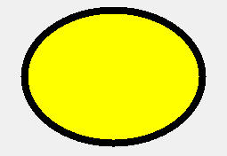 太い枠線の円