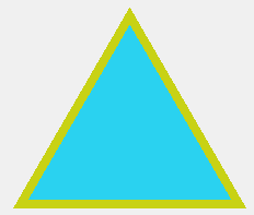 カスタムな色の三角形