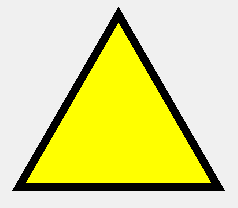 太い枠線の三角形